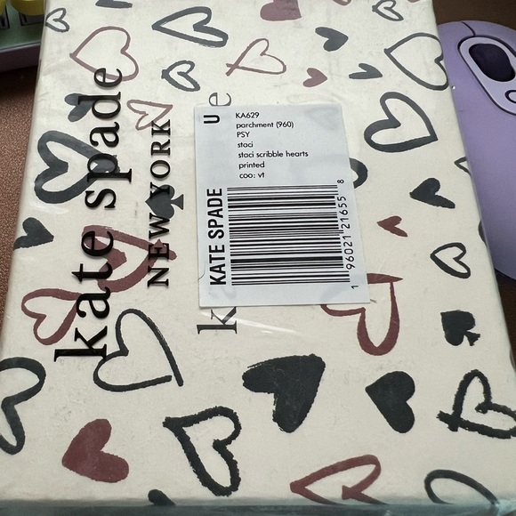 🆕kate spade Staci Scribble Heart Boxed Wallet Card Set $239::NWT:: - Picture 8 of 12